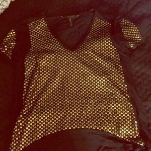 BCBG Shark bite sequined t!